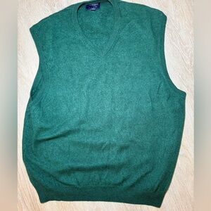 Club Room Cashmere Green Sweater Vest